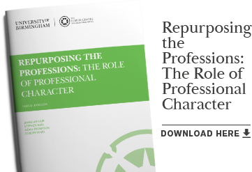 Repurposing the Professions: The Role of Professional Character